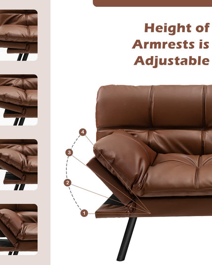Convertible Memory Foam Futon Couch Sleeper - Giantex