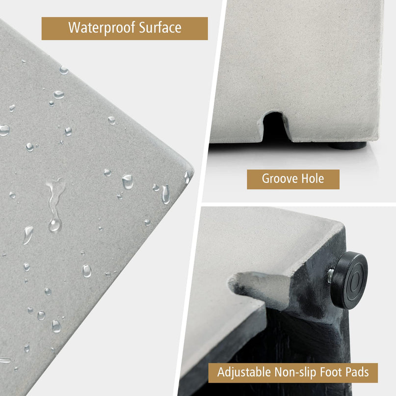 Giantex Propane Tank Cover Table - Hideaway Table, Outdoor 20 lbs Propane Tank Holder with Handles on Both Sides