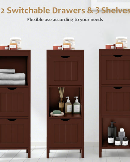 Giantex Bathroom Organizers and Storage Cabinet - Storage Organizer Rack Stand
