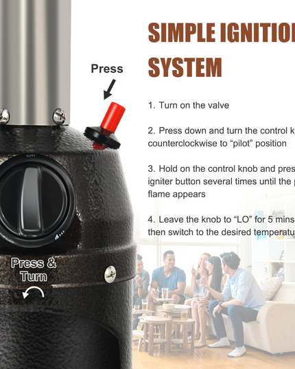 Giantex Portable Patio Tabletop Heater, 11,000 BTU Outdoor Propane Gas Table Top Heater