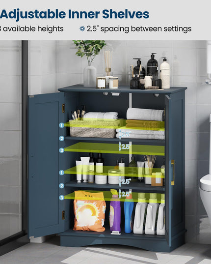 Giantex Freestanding Floor Cabinet Storage Organizer for Living Room