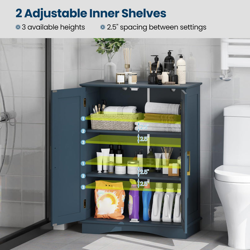Giantex Freestanding Floor Cabinet Storage Organizer for Living Room