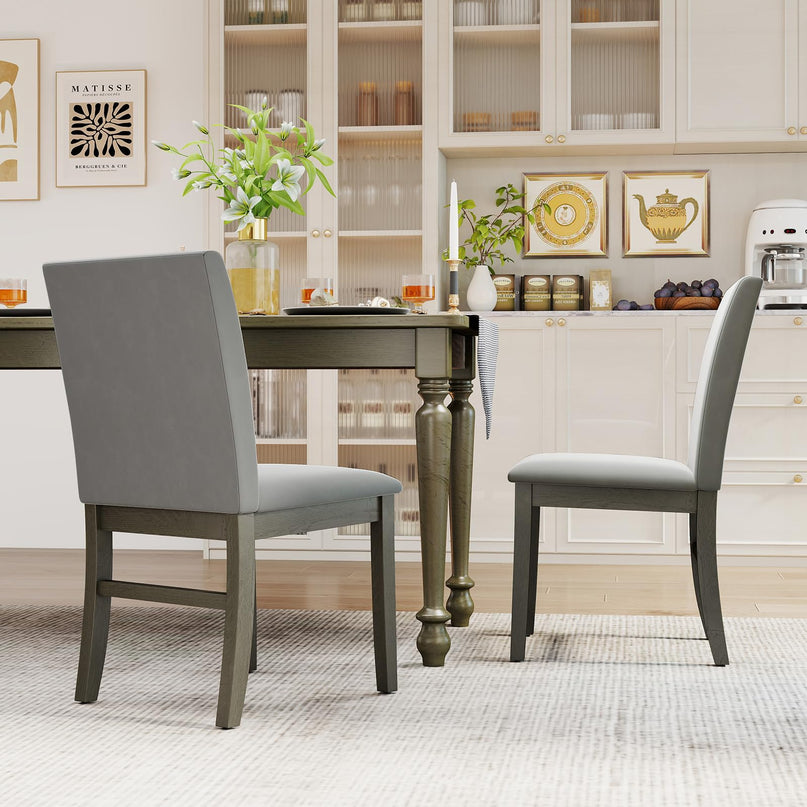 Giantex Upholstered Dining Chairs Set for Restaurant