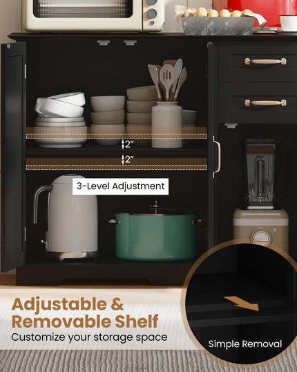 Giantex Sideboard Buffet Cabinet Modern Sideboard Cabinet