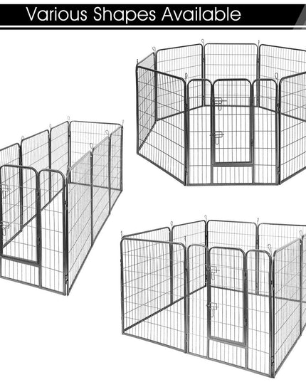 Giantex 8 Panel 48 inch Dog Playpen with Door