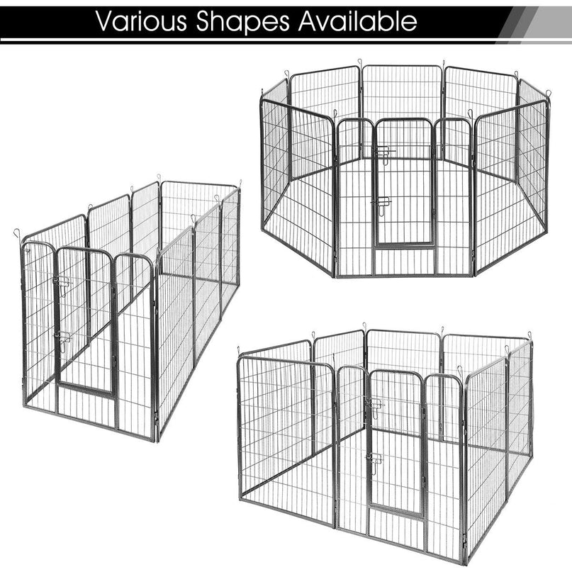 Giantex 8 Panel 48 inch Dog Playpen with Door