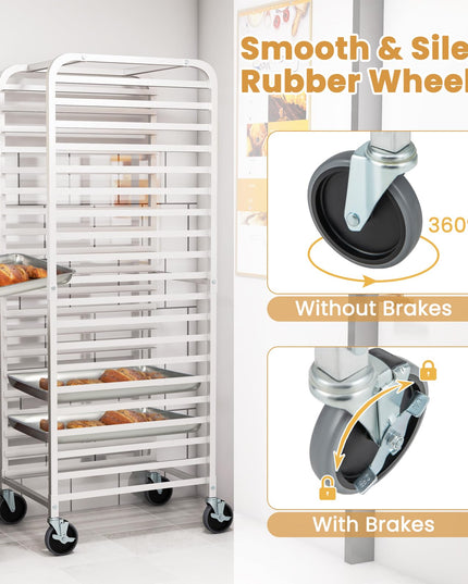 Giantex 20-Tier Kitchen Bun Pan Sheet Rack