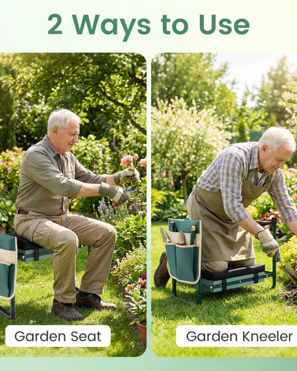GIANTEX Heavy-Duty Garden Kneeler & Seat with 1 Bags