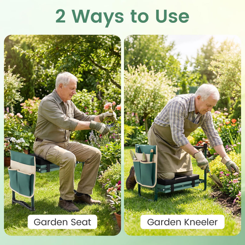 GIANTEX Heavy-Duty Garden Kneeler & Seat with 1 Bags