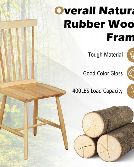 Giantex Wood Dining Chairs Set