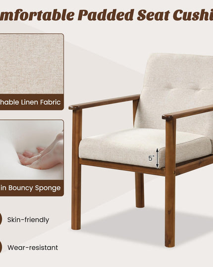 Giantex Mid Century Modern Accent Chair