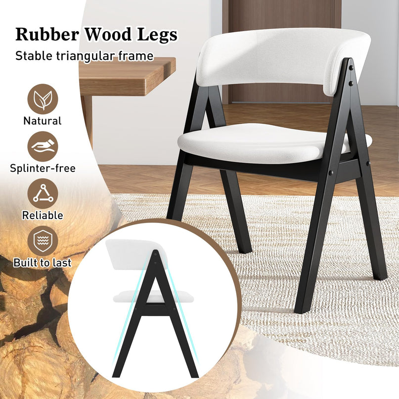 Giantex Wooden Dining Chairs Set for Home Living Room