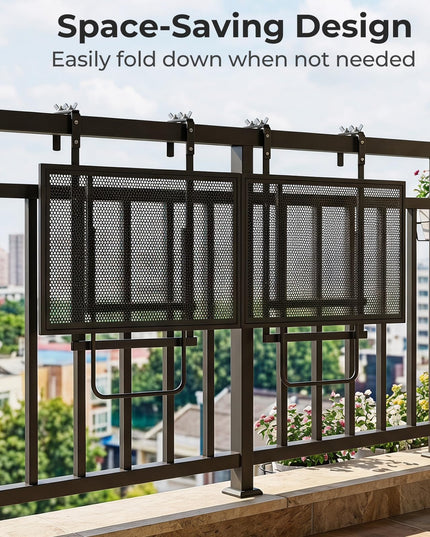Giantex 48" Balcony Railing Table for Patio & Deck