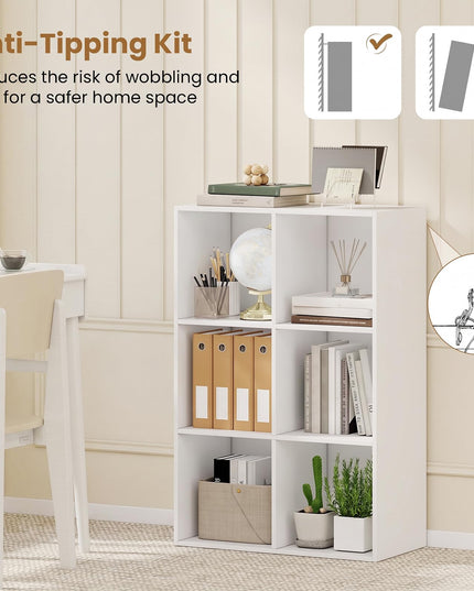 GIANTEX 6/9-Cube Bookshelf Tool-Free Assembly