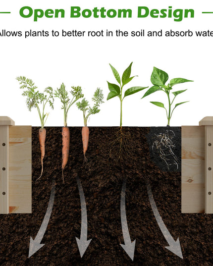Giantex Wooden Raised Garden Bed