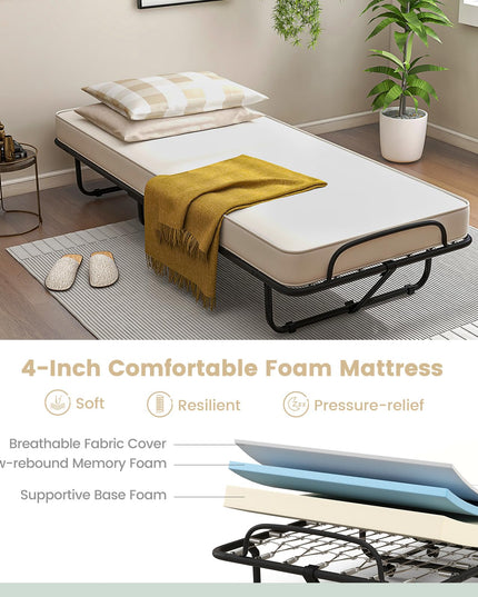 Giantex Folding Bed with Mattress