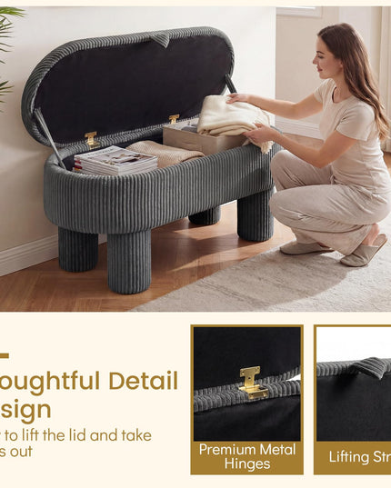 Giantex 42'' Storage Ottoman Bench for Living Room