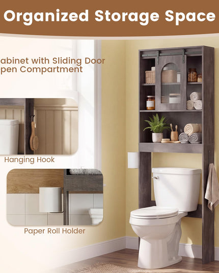 Giantex Over The Toilet Storage Cabinet for Bathroom Laundry