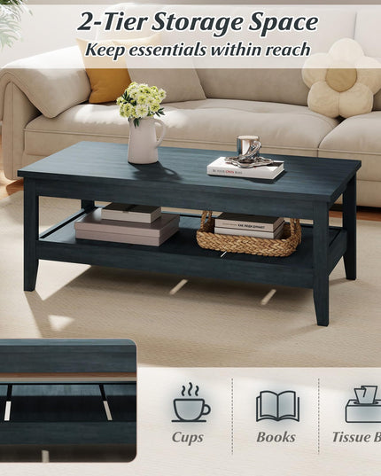 Giantex Mid Century Modern Coffee Table for Reception