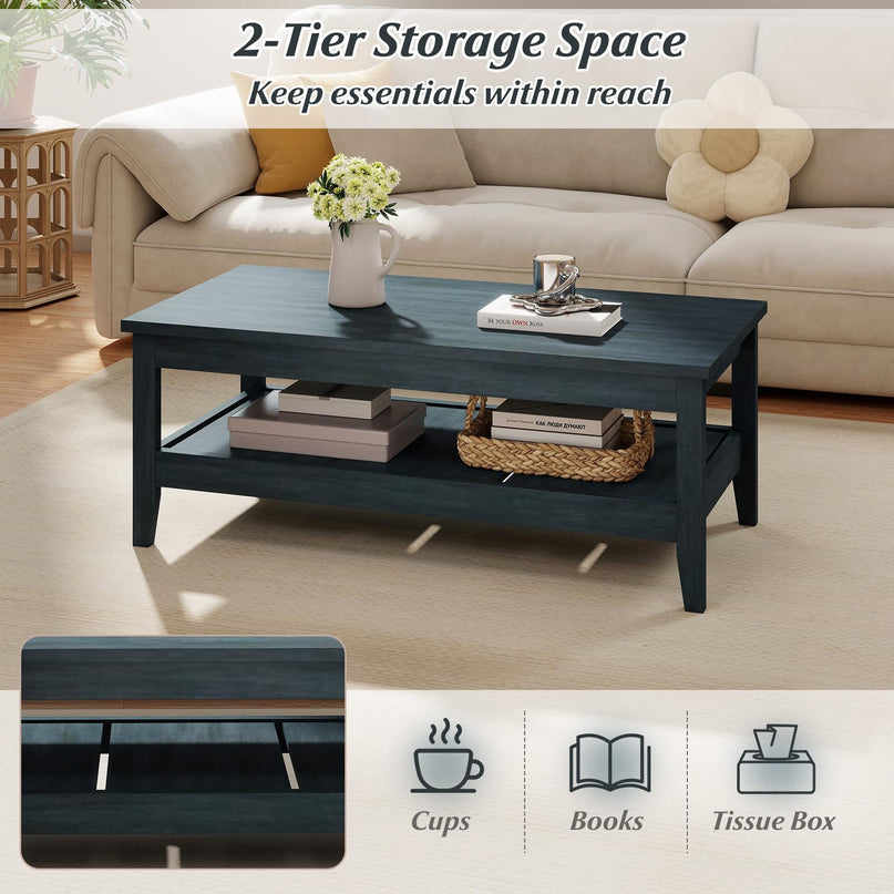 Giantex Mid Century Modern Coffee Table for Reception