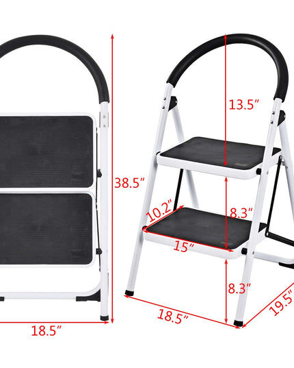 Giantex 2 Step Ladder Folding Step Stool Platform Home Kitchen Tool Multiuse Stepladder