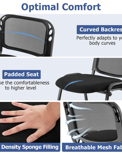 Giantex Set of 5 Conference Chair Elegant Design Stackable Office Waiting Room Guest Reception (32 H)