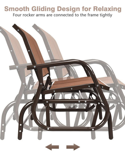 Giantex Swing Glider Chair 48 Inch with Spacious Space
