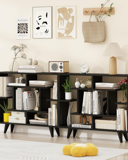 Giantex 3 Tier Geometric Bookshelf