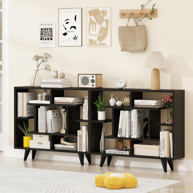 Giantex 3 Tier Geometric Bookshelf