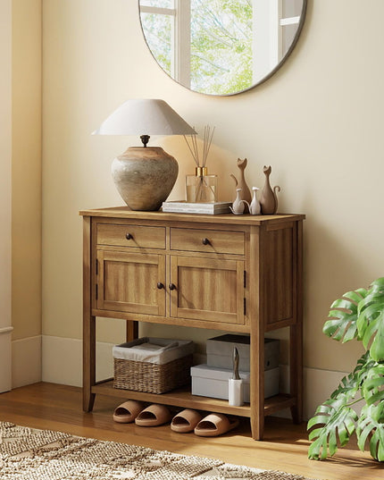 Giantex Buffet Cabinet with Storage Shelf, 2 Drawers