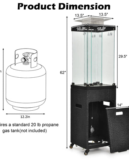41,000 BTU Outdoor Heaters for Patio - Giantex