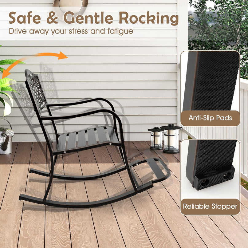 Giantex Patio Rocking Chair for Backyard
