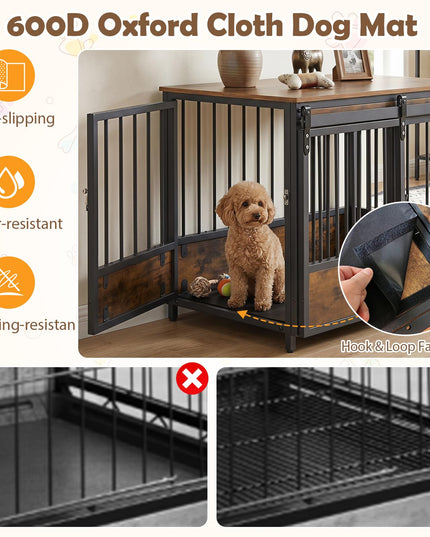 Giantex Dog Crate Furniture with 2 Doors