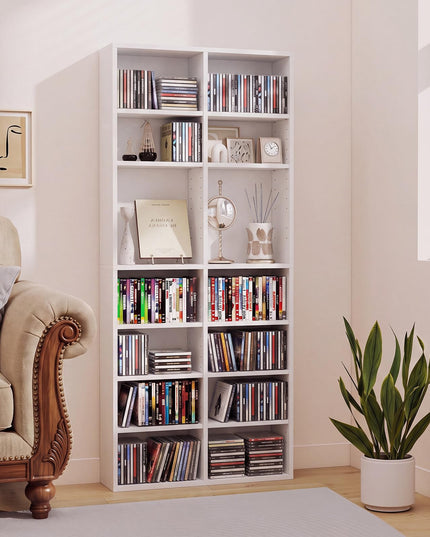Giantex DVD Shelf 16-Shelf Wide CD Rack(1/2)