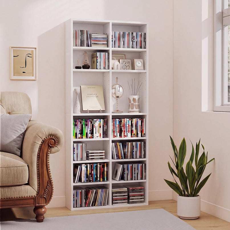 Giantex DVD Shelf 16-Shelf Wide CD Rack(1/2)