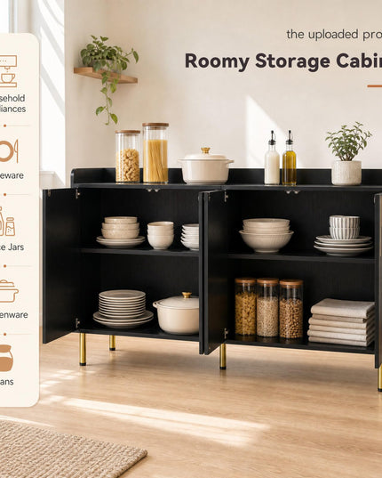 Giantex 55" Buffet Cabinet with 4 Doors