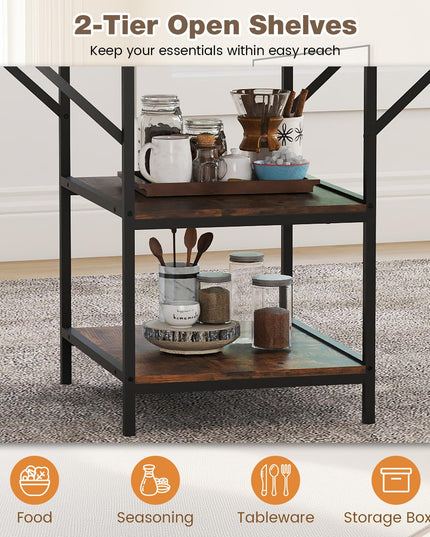 Table à manger Giantex 47 pouces pour 4 à 6 personnes