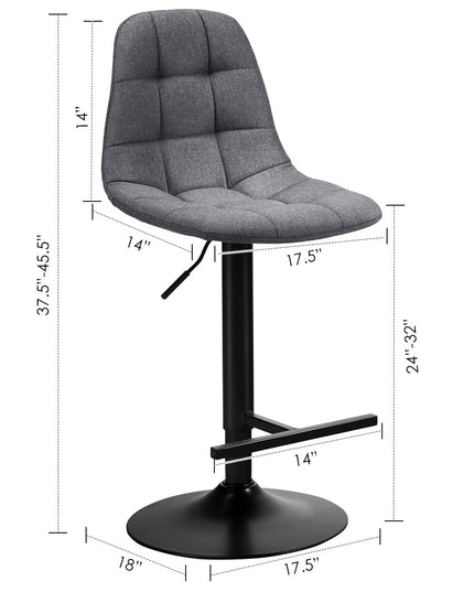 Armless Counter Height Chairs for Kitchen Dining Living Bistro Pub