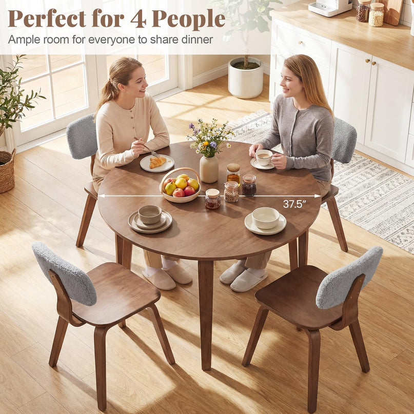 Ensemble table à manger ronde Giantex 37,5" pour petit appartement
