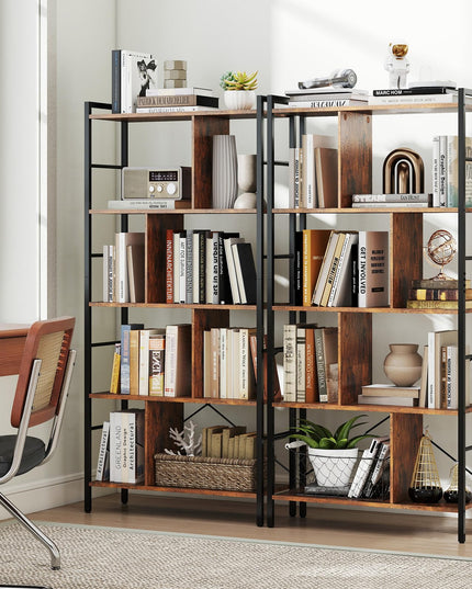 Giantex 61" Industrial Bookcase w/Metal Frame for Living Room