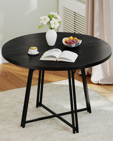 Giantex Table à Manger Ronde 47" pour 4 à 6 Personnes