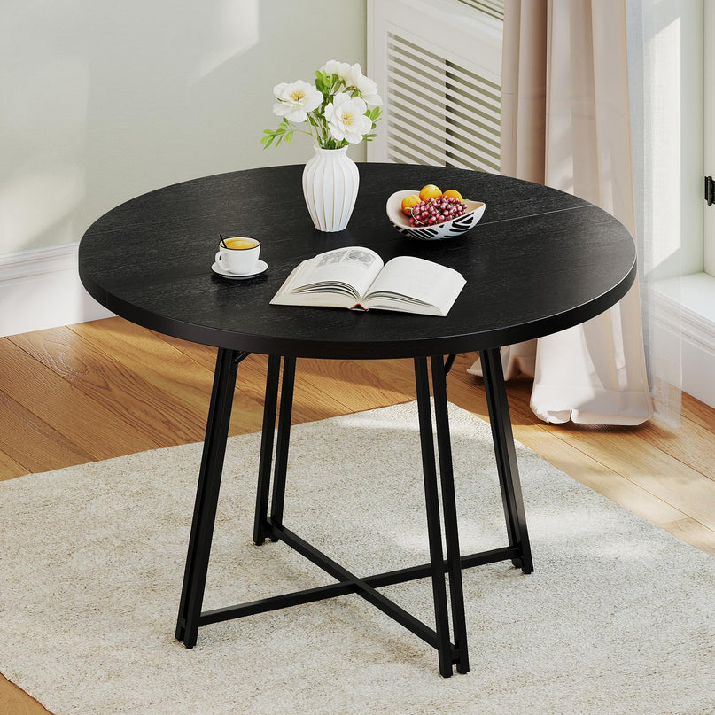 Giantex 47" Round Dining Table for 4-6 People
