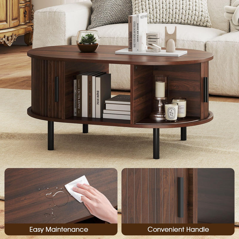 Giantex Oval Coffee Table