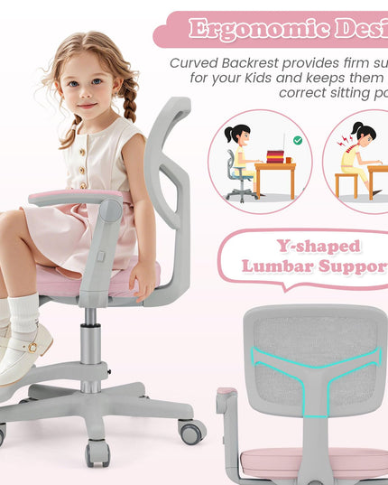 Giantex Kids Desk Chair Ergonomic Adjustable Student Rolling Chair