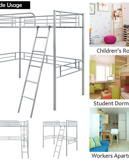Giantex Heavy Duty Twin Loft Bed with Ladder