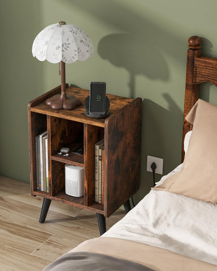 Giantex Record Player Stand, Turntable Stand with Charging Station