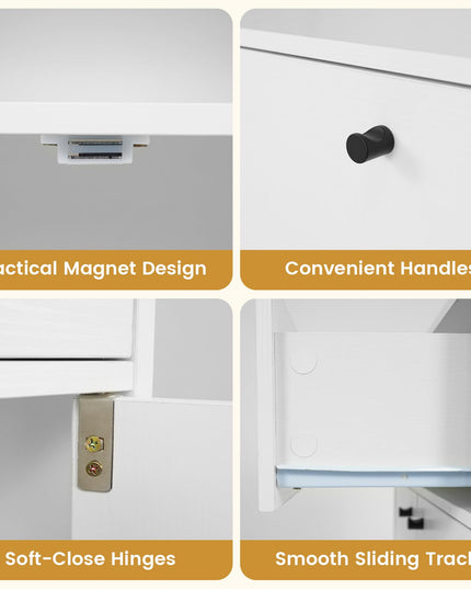 Giantex Kitchen Buffet Cabinet with 1 Drawer 2 Doors & Adjustable Shelf