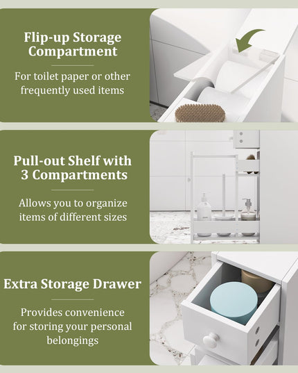 Giantex Small Bathroom Storage Cabinet