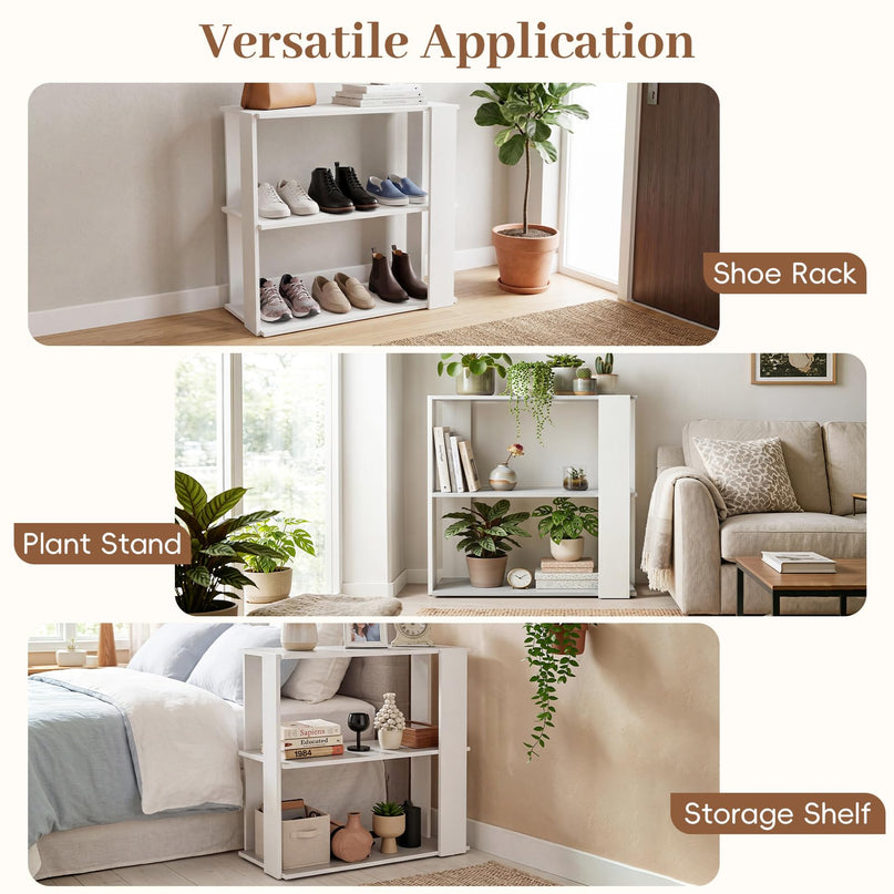 Giantex White Shoe Rack for Closet