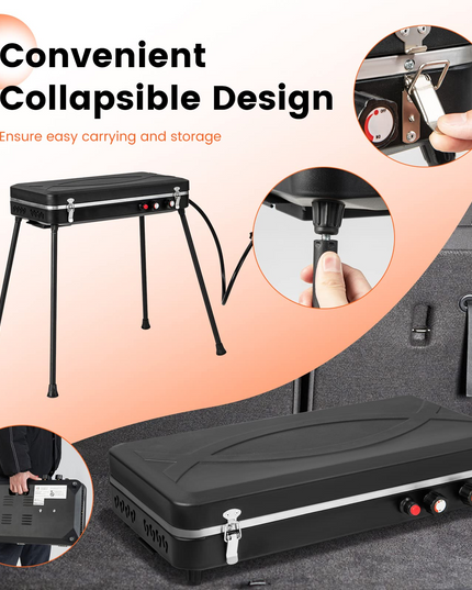 Giantex 2-in-1 Gas Camping Grill and Stove